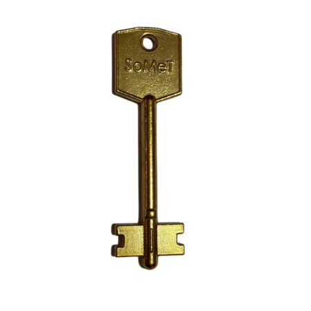 Llavex, llave con centro mecanizado.