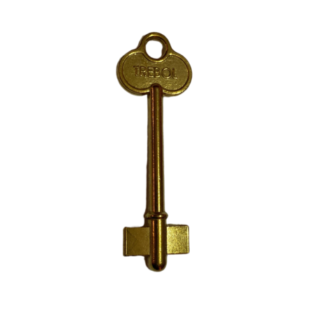 Trebol Chica, llave con centro mecanizado.