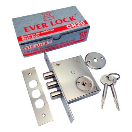 Cerrojo de Embutir 3 Pernos CR20/3