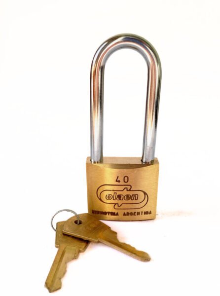 Candado Olaen doble traba, Aro largo de 40mm