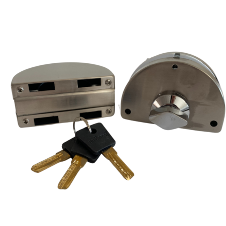 B-198 Bronzen Cerrojo Esferico Blindex Llave Y Perilla