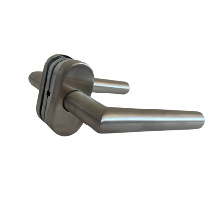 Brz-1040 Bronzen Manija Doble Balancin Recta Acero Inoxidable Para Batiente Angosto