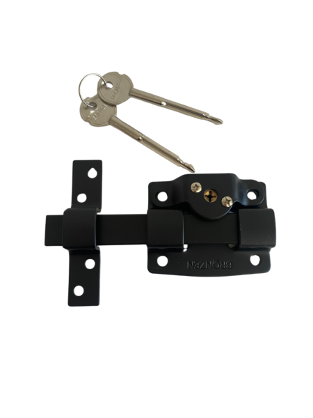 805 Bronzen Cerrojo Cruz Negro