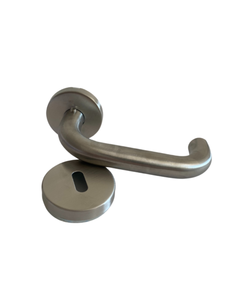 Brz-1053 Bronzen Manija Doble Balancin Curva Acero Inoxidable