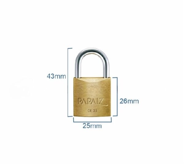 Candado Papaiz Yale Doble Traba 25mm