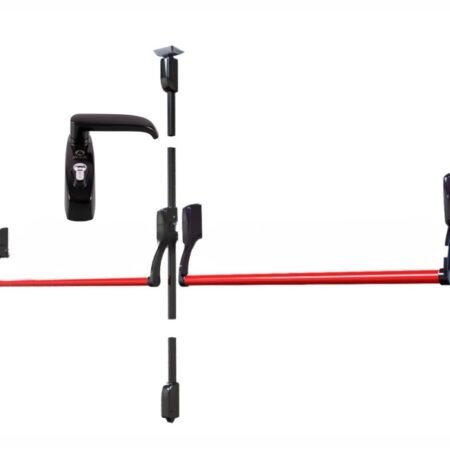 Kit Jaque Cerradura Push Doble Hoja AntipAnico Con Acceso Yale