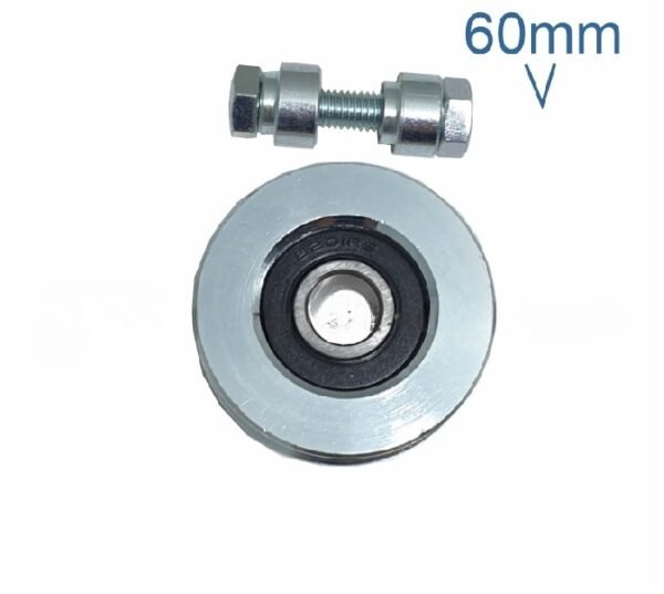 Rueda De Acero 60mm Canaleta V