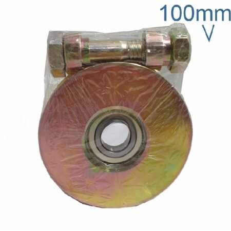 Rueda De Acero 100mm Canaleta V