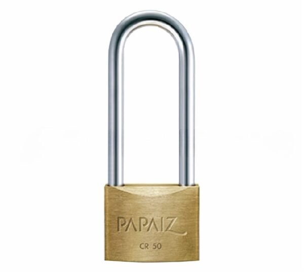 Candado Papaiz Yale Doble Traba Aro Largo 50x80mm
