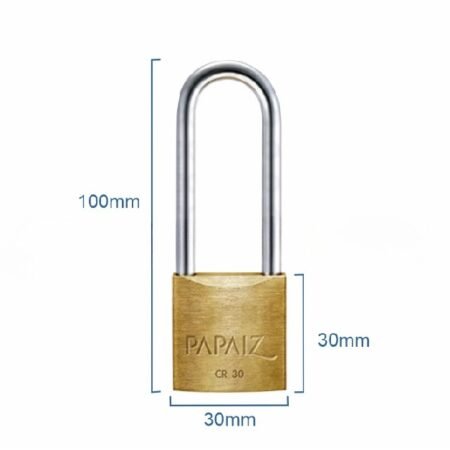 Candado Papaiz Yale Doble Traba Aro Largo 30x70mm