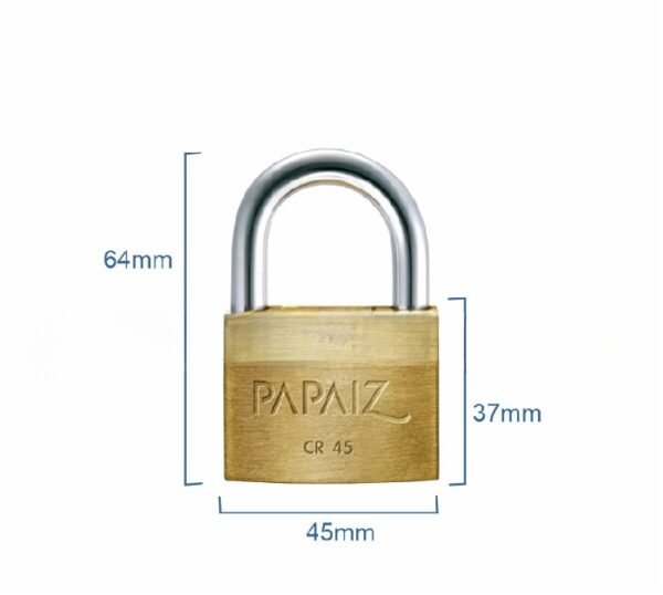 Candado Papaiz Yale Doble Traba 45mm