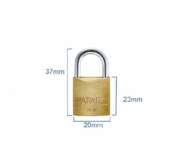 Candado Papaiz Yale Doble Traba 20mm